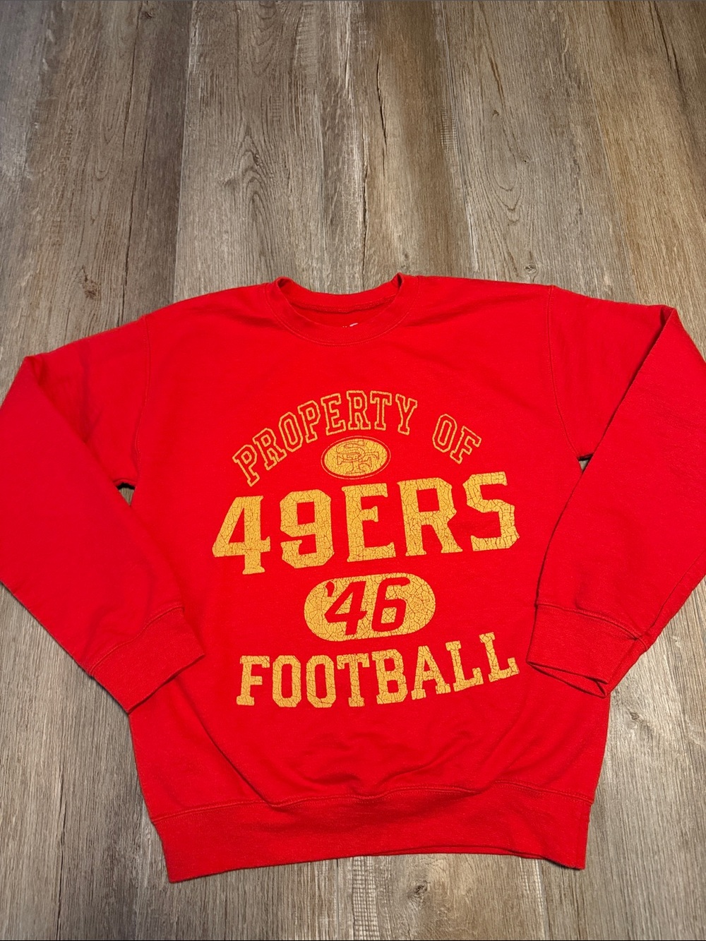 Junk Food Clothing San Francisco 49ers Property Flea Market Crew Fleece